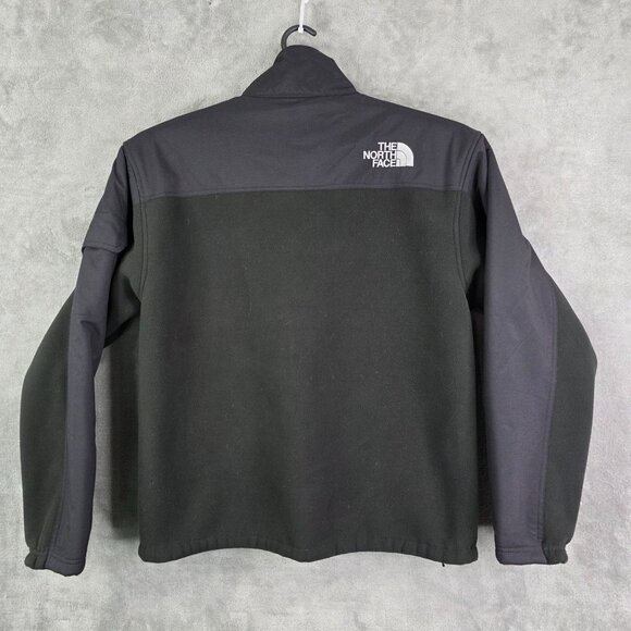 Mens Black The North Face Denali Polartec Fleece Jacket Full Zip Mock Neck L - Picture 8 of 11